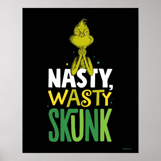 Póster El Grinch | Zorrino Asqueroso Sucio (Frente)