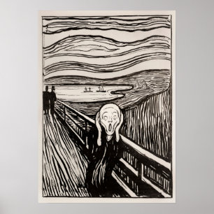 Póster El Grito (1895) de Edvard Munch