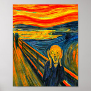 Póster El Grito, Bella Artes de Munch,