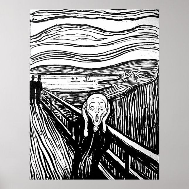 Póster El grito de Edvard Munch (Frente)