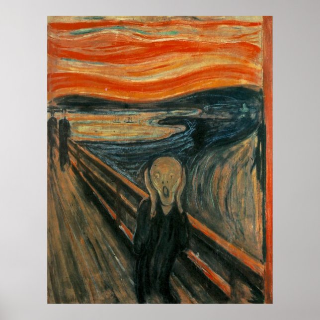 Póster El grito de Edvard Munch (Frente)