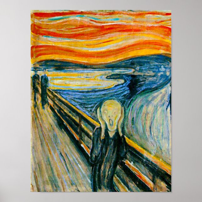 Póster El grito de Edvard Munch (Frente)