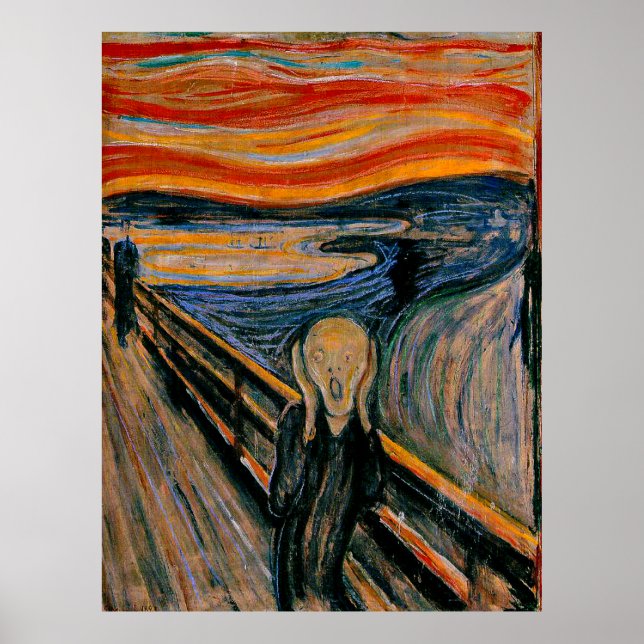 Póster El grito de Edvard Munch (Frente)