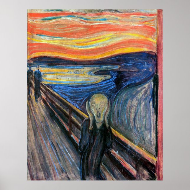 Póster El grito de Edvard Munch (Frente)