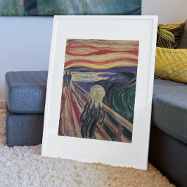 Póster El grito de Edvard Munch, el expresionismo vintage