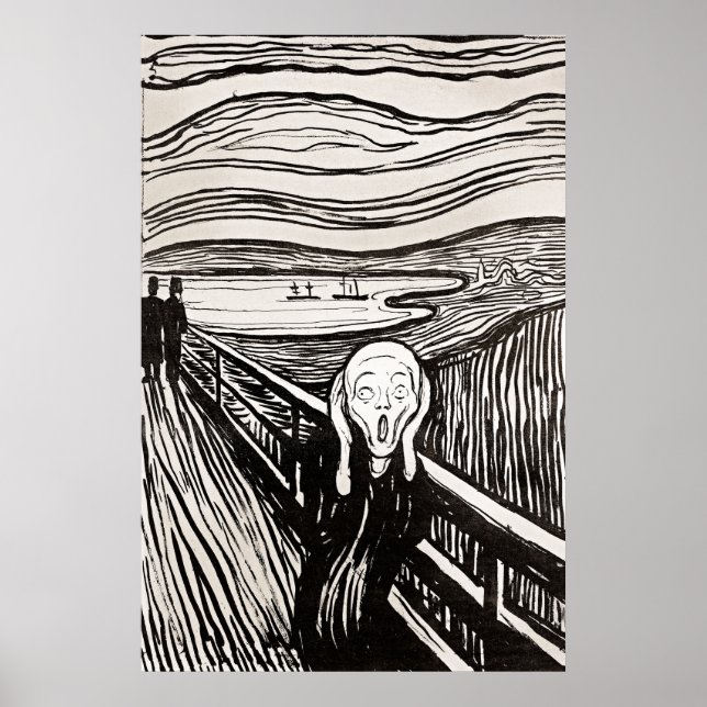 Póster El grito de Edward Munch (Frente)
