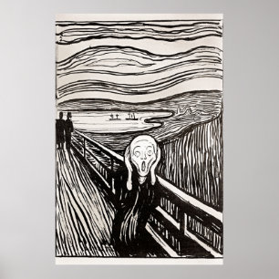 Póster El grito de Edward Munch Poster