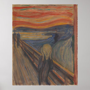 Póster El grito de la naturaleza 1893 de Edvard Munch