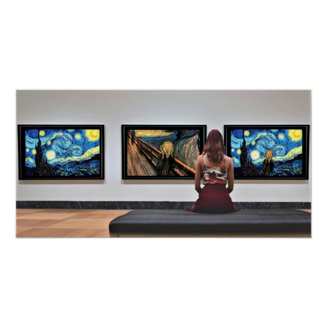 Póster El grito de la noche estrellada. (Anverso)