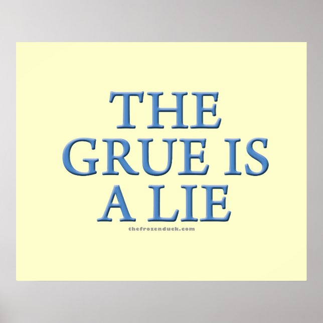 Póster El Grue es una mentira (Frente)