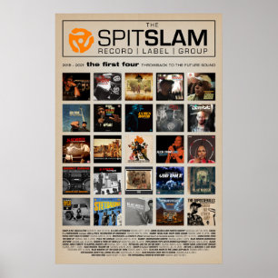 Póster El grupo de etiquetas SpitSLAM Record - Las primer