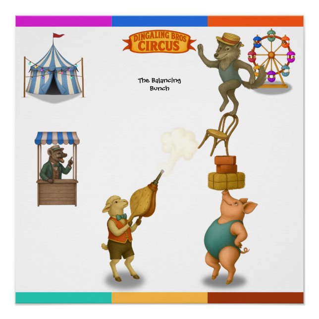 Póster El grupo equilibrista (Anverso)