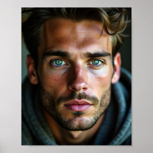 Póster El guapo joven estadounidense