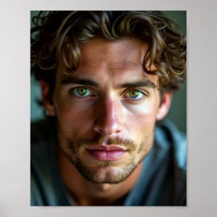 Póster El guapo joven estadounidense