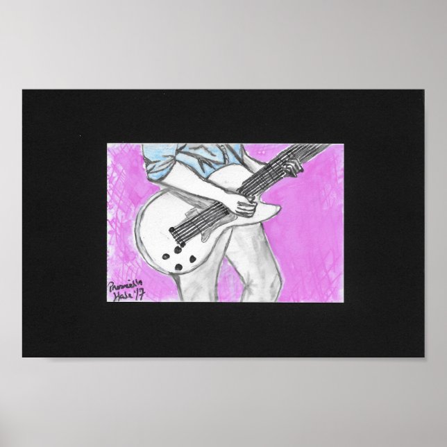 Póster el guitarista (Frente)