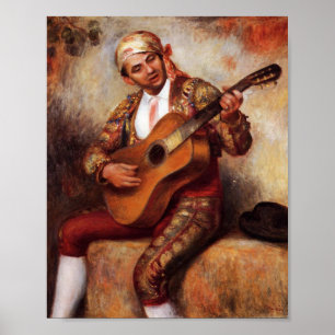 Póster El Guitarista Español (por Pierre-August Renoir)