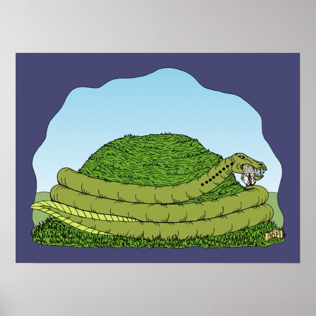 Póster El gusano de Lambton (Frente)