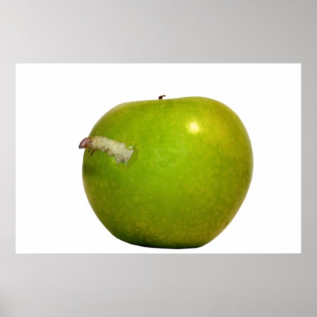 Póster El gusano en la manzana (Frente)