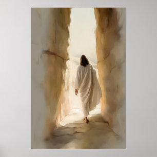 Póster Él ha resucitado Pintura de Pascua Jesucristo Muer
