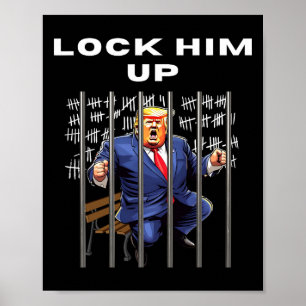 Póster Él hacia arriba anti-trump