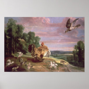 Póster El halcón y la gallina