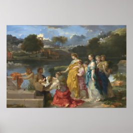 Póster El hallazgo de Moses - Sébastien Bourdon Bella Art