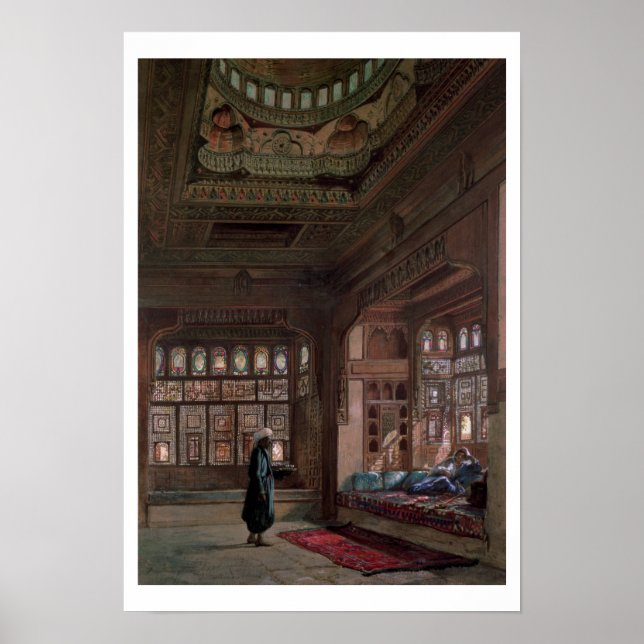 Póster El harén del jeque Sadat, El Cairo, 1870 (Frente)
