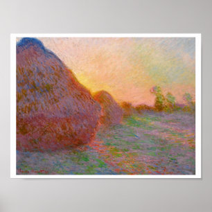 Póster El Haystack de Claude Monet