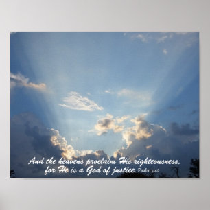 Póster El Heavans declara la gloria de dios