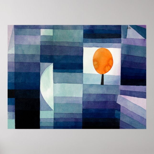 Póster El Heraldo de Otoño por Paul Klee (Frente)