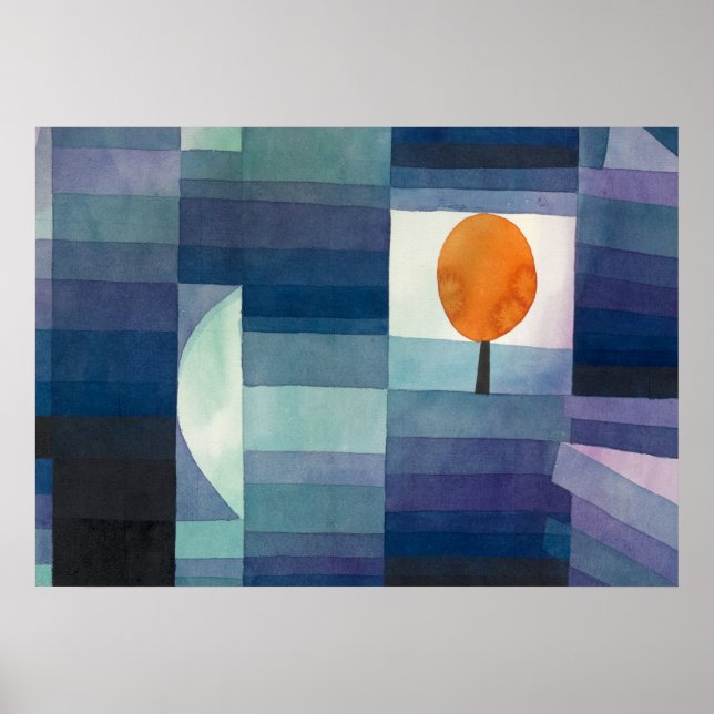 Póster El heraldo del otoño por Paul Klee (Frente)