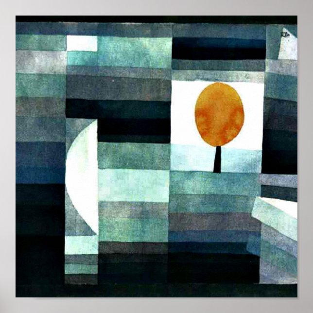 Póster El heraldo del otoño por Paul Klee (Frente)