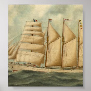 Póster El Herdis barquentino de la Línea Estelar American