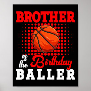 Póster El Hermano Del Jugador De Birthday Bysketbyll, Lov