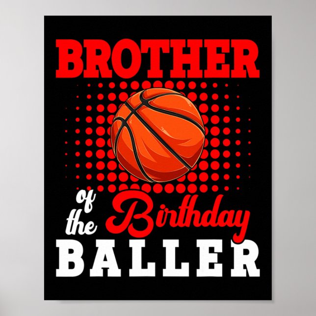 Póster El Hermano Del Jugador De Birthday Bysketbyll, Lov (Frente)