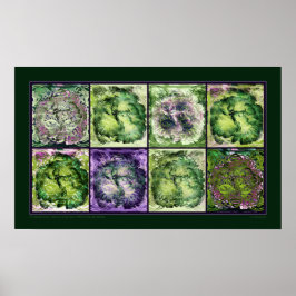 Póster El hibiscus tal vez verde