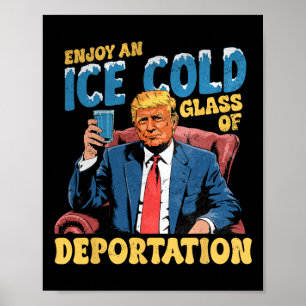 Póster El Hielo Disfruta De Un Truco Gracioso De La Depor