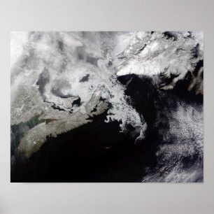 Póster El hielo marino llena el Golfo de San Lorenzo