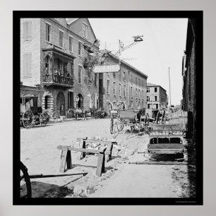 Póster El hierro de Vulcan trabaja en Charleston, SC 1865