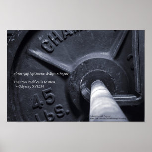 Póster El hierro sí mismo llama a los hombres