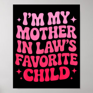 Póster El hijo favorito de la suegra divertido padre