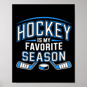 Póster El hockey es mi juego de hockey sobre hielo más di