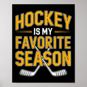 Póster El hockey es mi temporada favorita - Hockey
