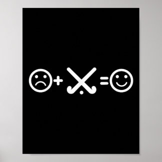 Póster El Hockey sobre Césped Me Hace Feliz Jugadora de H