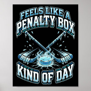 Póster El hockey sobre hielo divertido se siente como una