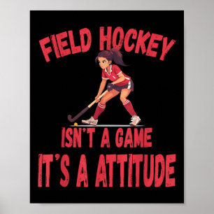 Póster El hockey sobre hierba no es un juego, es una acti