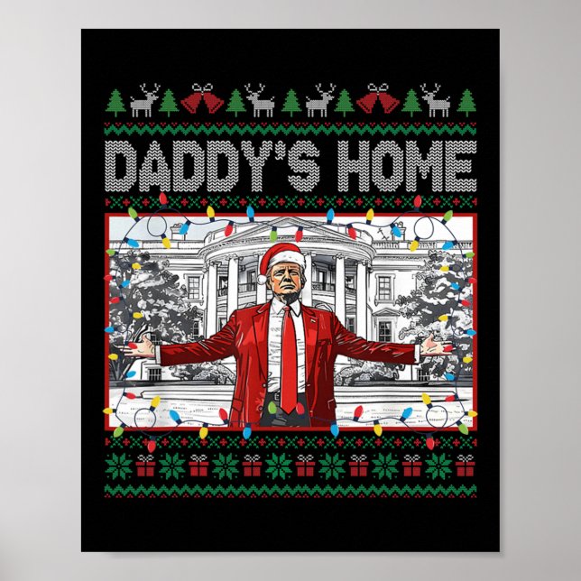 Póster El hogar de papá es gracioso Navidades de Santa Tr (Frente)