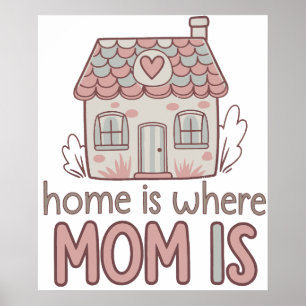 Póster El hogar es donde está mamá - un tributo a mamá