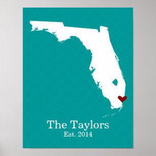Póster El hogar es donde está tu corazón - Florida