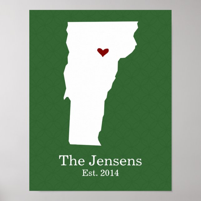 Póster El hogar es donde está tu corazón - Vermont (Frente)